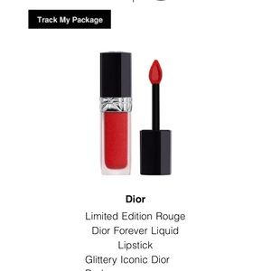 Dior sequin finish liquid lipstick 999 nib